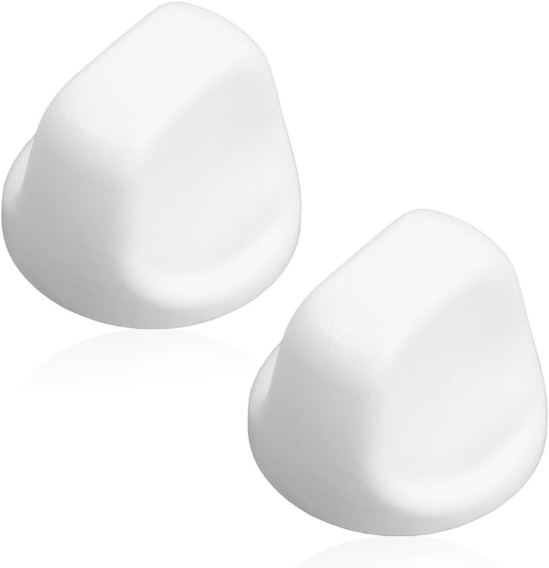 Reyhoar Upgraded 2Pcs S600349 Range Hood Knob, S99360233 Vent Hood Fan Control Knob Replacement Part fit for Broan Nutone, White - Image 1